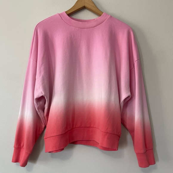 Gap Pink Ombré Tie Dye Pullover Crewneck Sweatshirt Size medium. - Picture 2 of 4